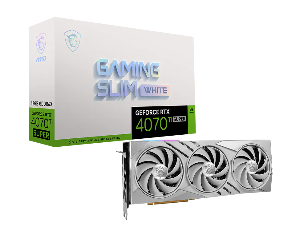 MSI GeForce RTX 4070 Ti SUPER 16G GAMING SLIM WHITE